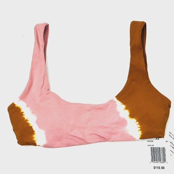 L*Space NWT $110 XS Lizzie Tie Dye Bikini Swimsuit Top - Picture 3 of 5